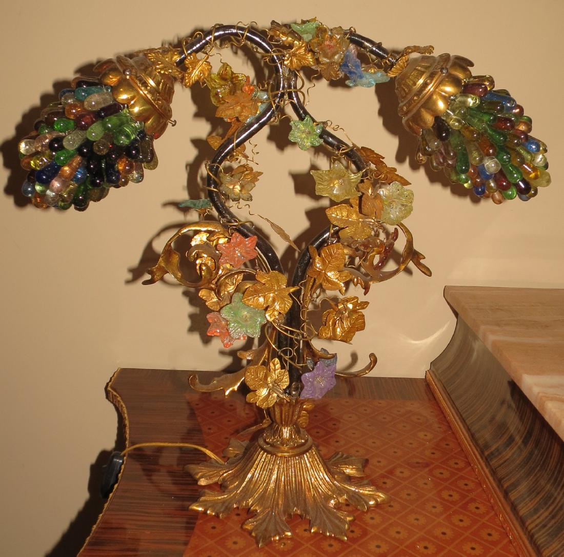 Grapes lamp - Brass & Glass 2 Lights. Venetian (1 of 2)