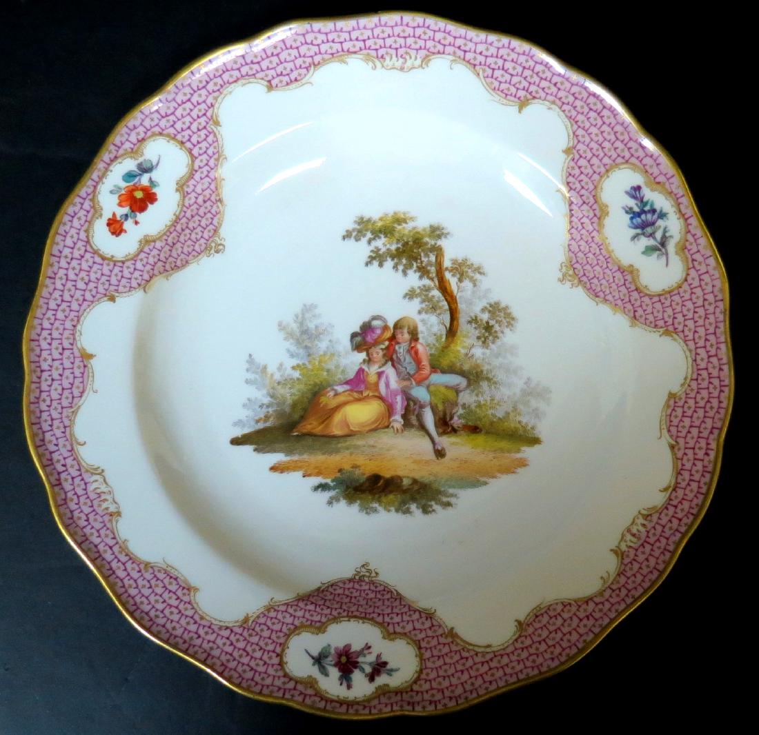 Meissen Plate Authentic (1920) Original D: 9.5" (1 of 3)