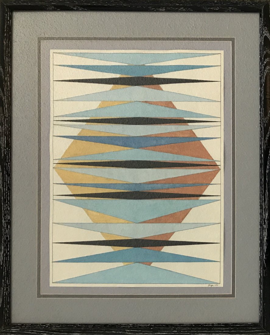 Ivan Serpa 1957 Pencil & Ink on paper 15" x 11" (1 of 3)