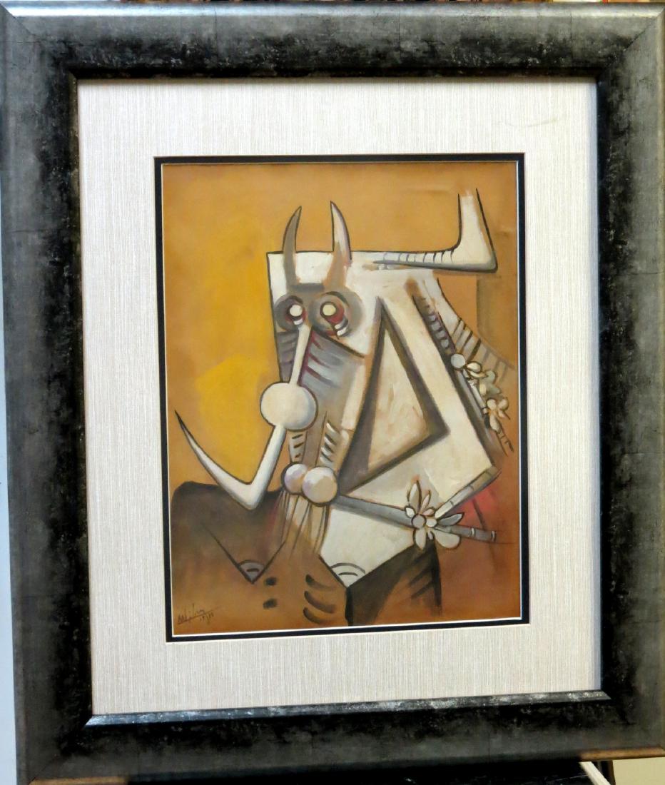 Wilfredo Lam - Gouache on paper - 14" x 11" w/COA (1 of 4)