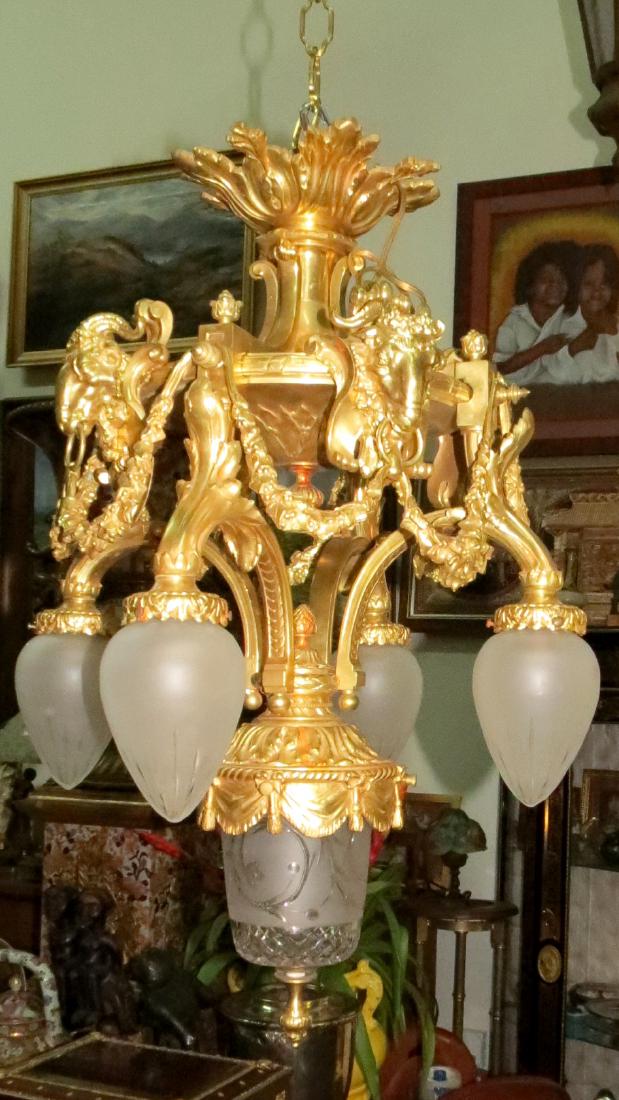 Chandelier , France 1920 Empire Style, Excellent 5 (1 of 5)