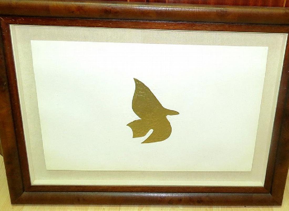 G. Braque 1979 Gold Leaf Drawing 32" x 34" (1 of 3)