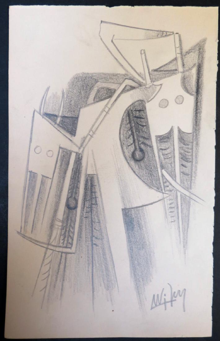 Wilfredo Lam Pencil/Paper Probably Rough Draft: 8" x 5" Frame: 18" x 15" Shipping in USA $ 60