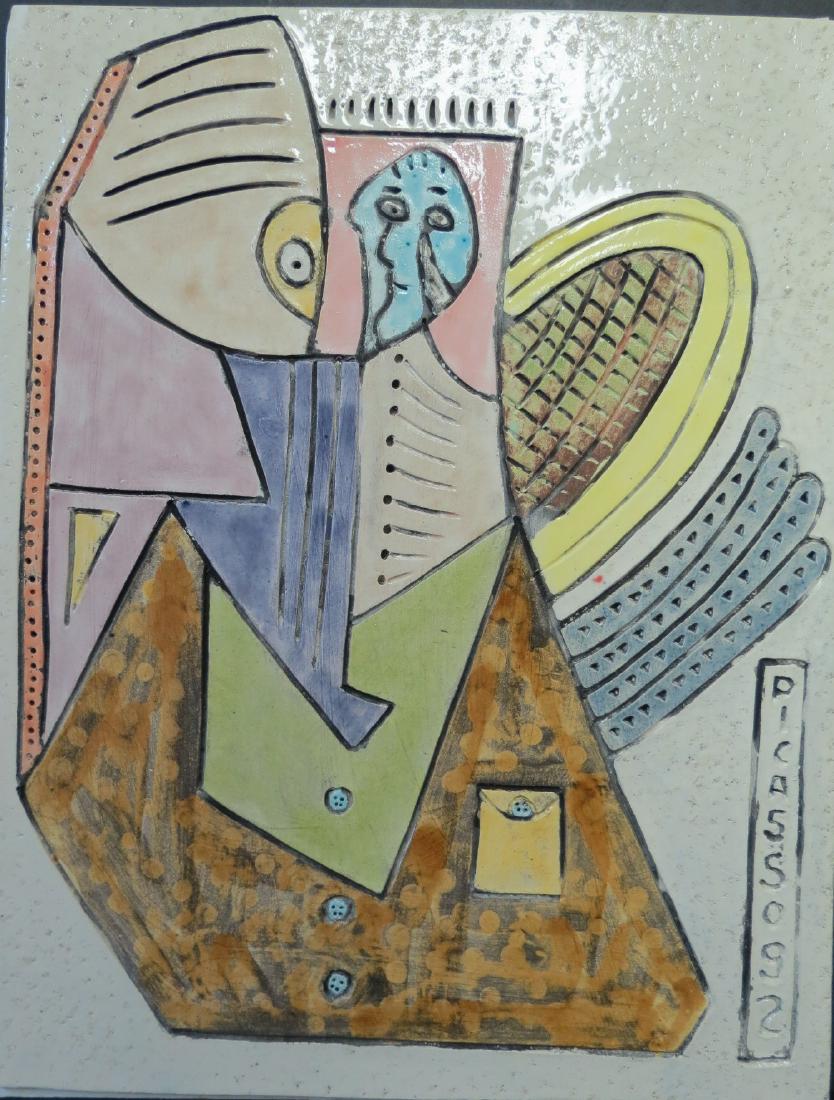 Harry Rosenblatt - Ceramic plaque Picasso 92 (1 of 3)