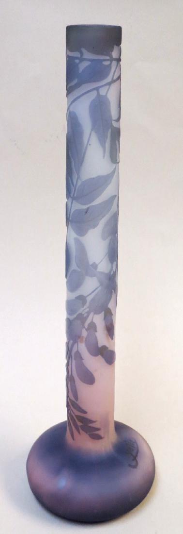 Galle - Cameo Glass vase H: 11.2" Authentic. (1 of 4)