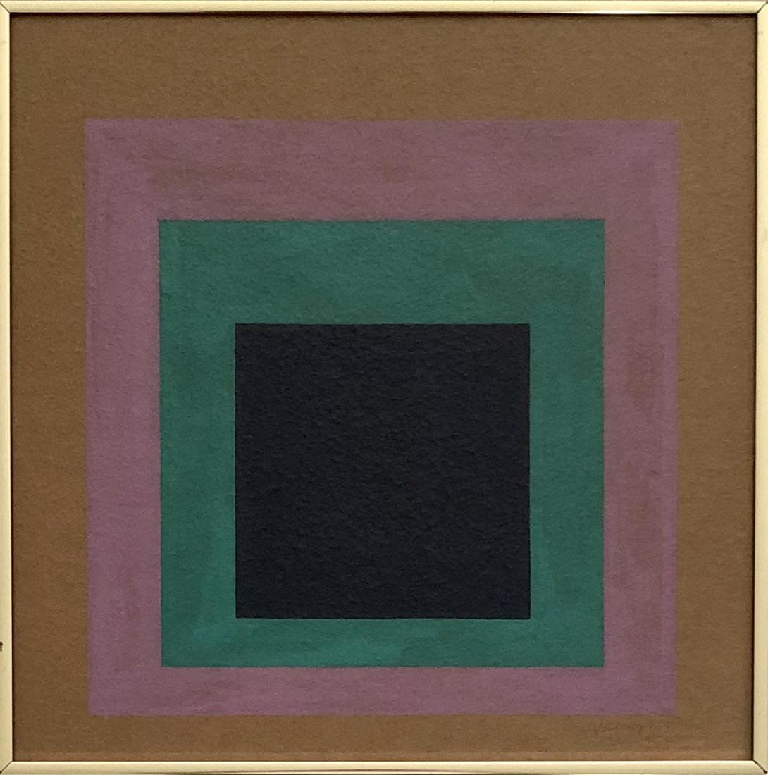 Josef Albers 1965 Gouache on Paper 18.2" x 18.2" (1 of 2)