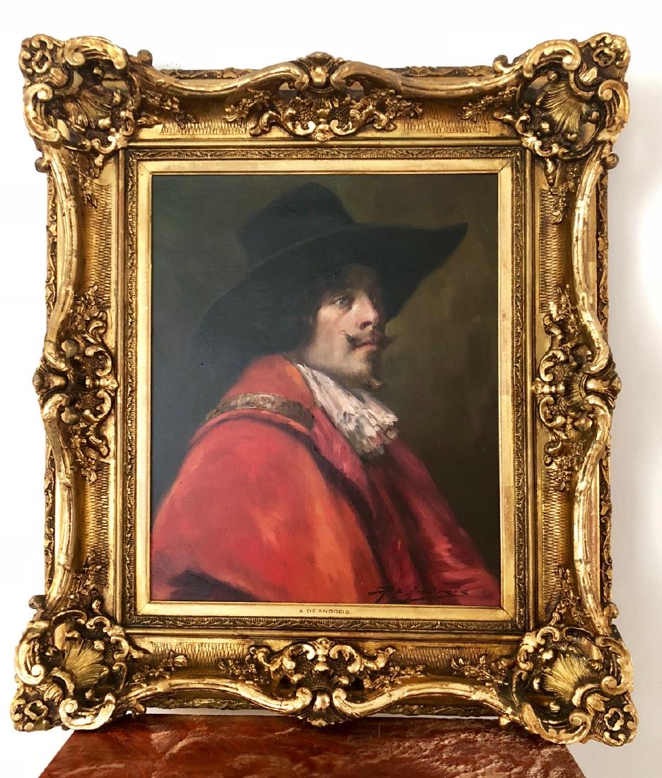 Alex de Andreis (1880-1929) Oil on Canvas 22" x 20": Shipping in USA $ 100