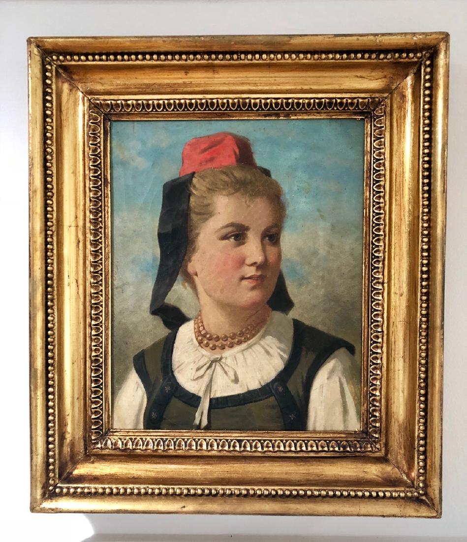 Alex de Andreis (1880-1929) Oil on Canvas 17" x 14": Shipping in USA $ 100