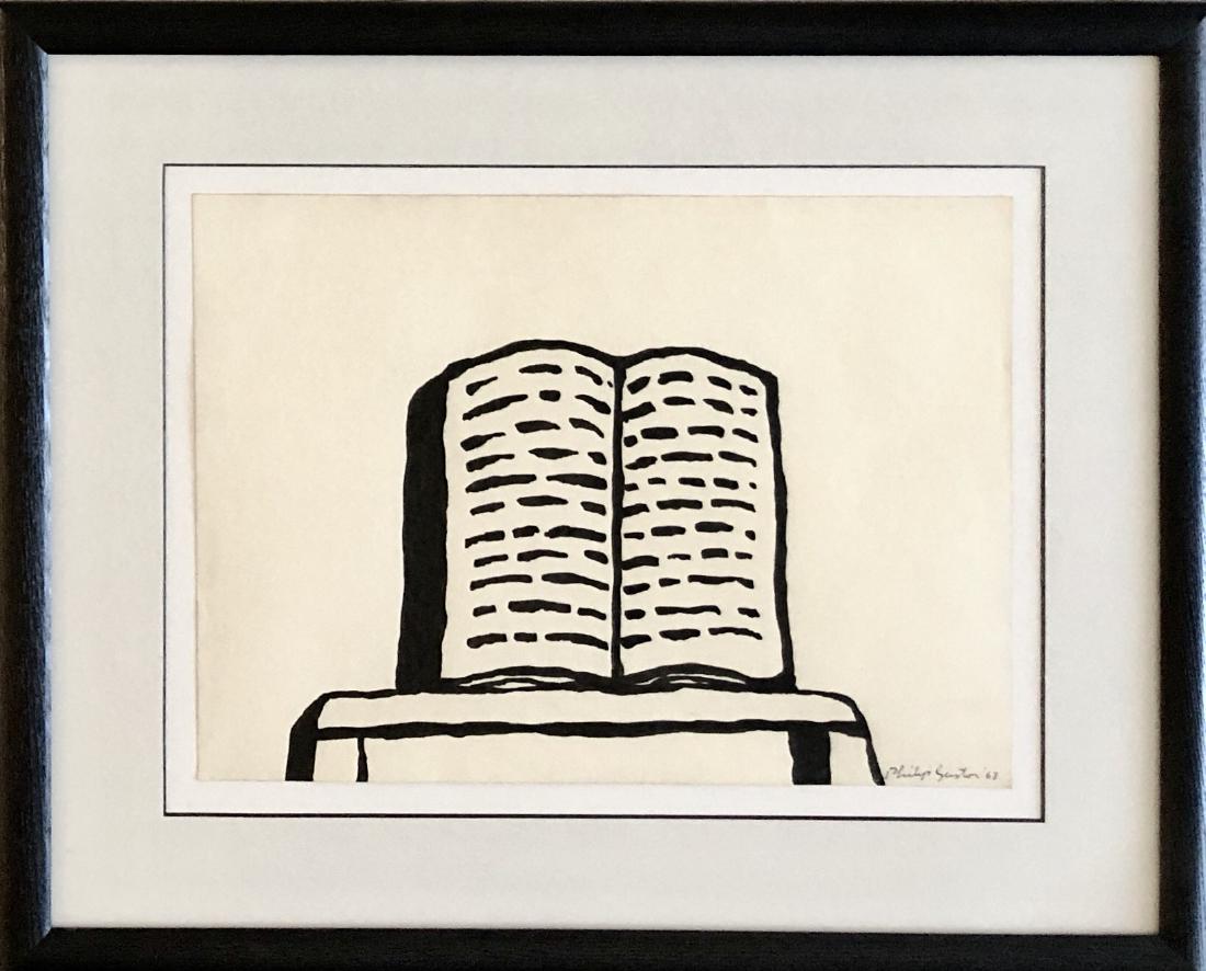 Philip Guston 1968 Ink on Paper 10.5" x 14.5": Frame: 18" x 22" Shipping in USA $ 100 Philip Guston (pronounced like "rust"), born Phillip Goldstein (June 27, 1913 â€“ June 7, 1980), was a painter and printmaker in the New York School, an art