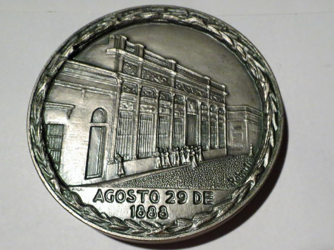 Big Silver Medal 428 Grms Education 1988 3.6" Signed (1 of 3)