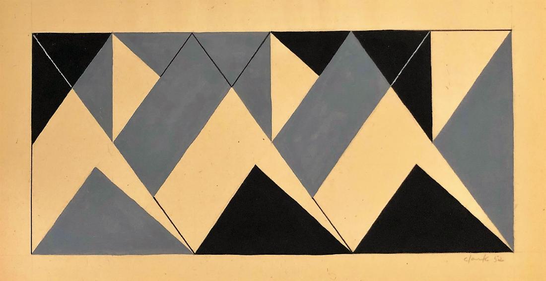 Lygia Clark 1952 Mixed Media on paper 8" x 15" (1 of 4)