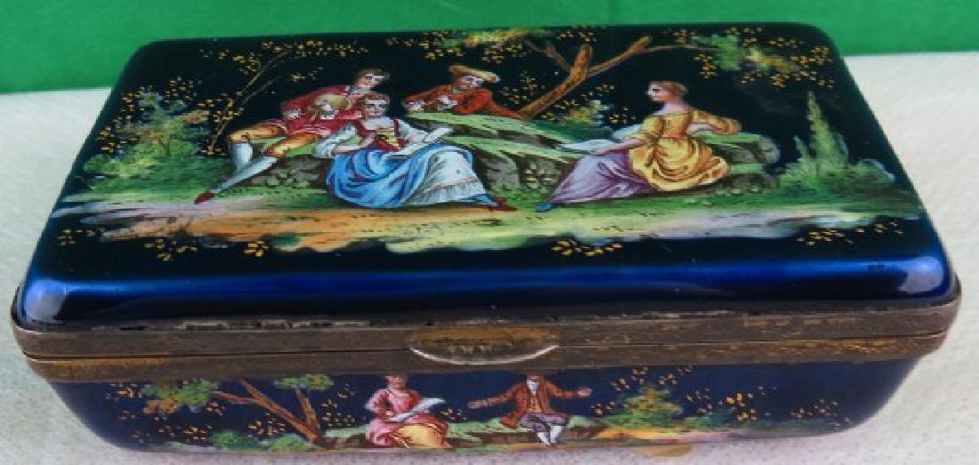 Enamel Box over Silver, Austria, C. 1870 (1 of 6)