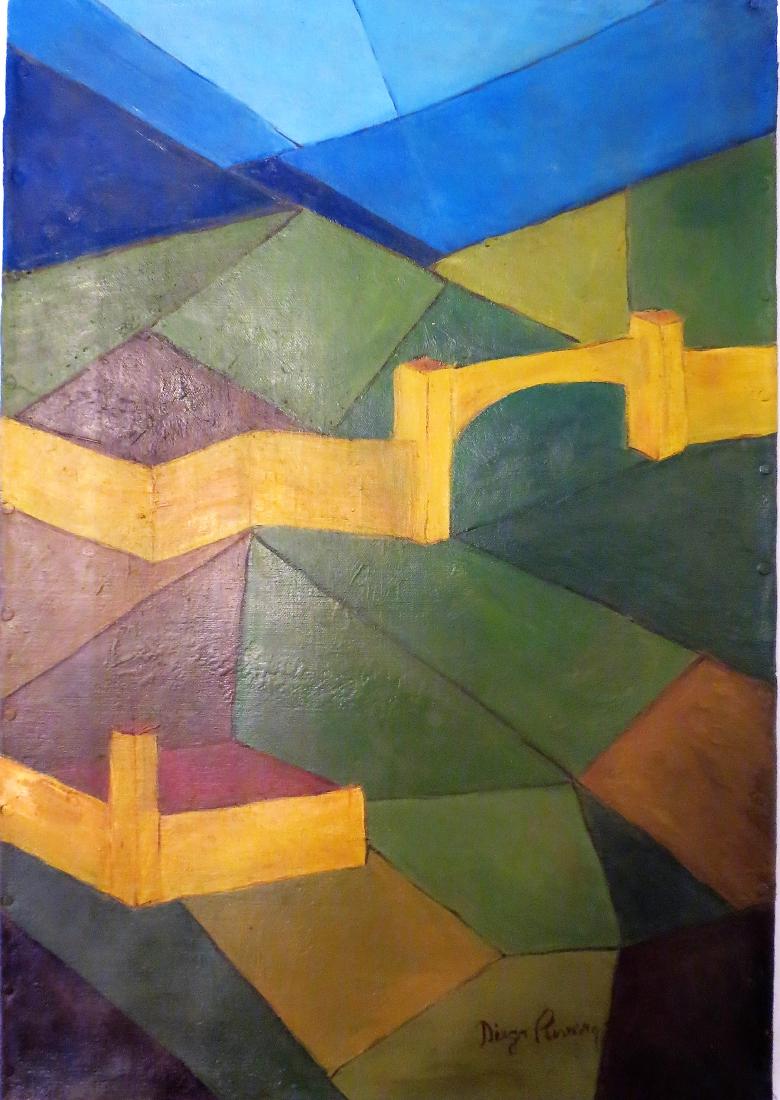 Diego Rivera -Oil on Canvas - Attrib.Very old -16" x 11 (1 of 5)