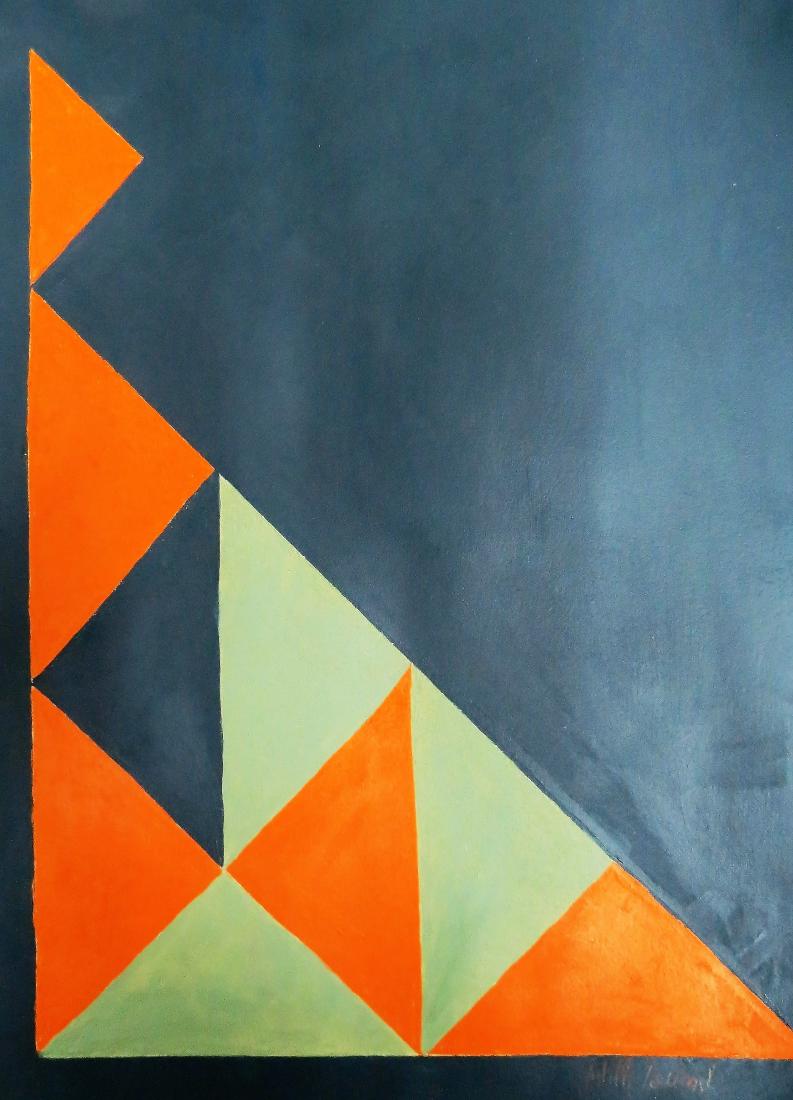 Judith Lauand - Acrylic on paper 15.5" x 11.8": Frame: 22" x 19" Shipping in USA $ 90 - . Judith Lauand is a Brazilian painter and printmaker. She is considered a pioneer of the Brazilian modernist movement that started in the 1950s, and was the on