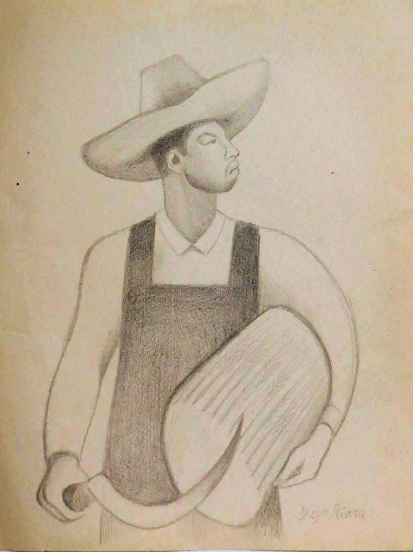 Diego Rivera (Rough draft) Pencil on paper (1 of 3)