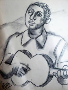 Emiliano Di Cavalcanti - Pencil on Paper (Rough draft): Unframed - 10" x 7.8" Shipping in USA $ 25 Emiliano Augusto Cavalcanti de Albuquerque Melo, known as Di Cavalcanti, was a Brazilian painter who sought to produce a form of Brazilian art free of any no