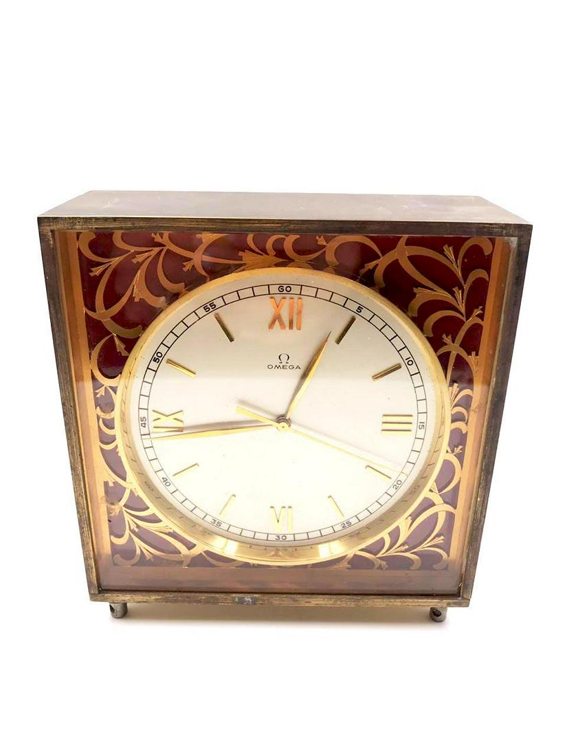 Omega Mantle Clock - 5.5" x 5.2" (Not Working): Shipping in USA $ 20