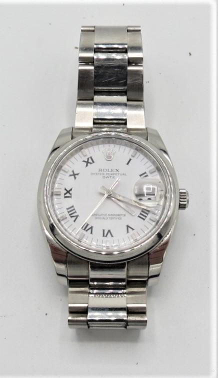 Rolex date 34mm Oyster Band Smooth Bezel (1 of 4)