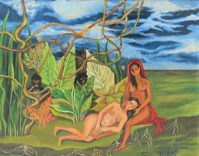 Frida Kahlo Oil on Canvas 17.2" x 13.5" Excellent: Magnificent Unframed Oil on Canvas Signed Frida Kahlo (Attributed) Unfortunately we do not have certificates or paper about the painting. Shipping in USA $ 65. Frida Kahlo was a Mexican painter known 