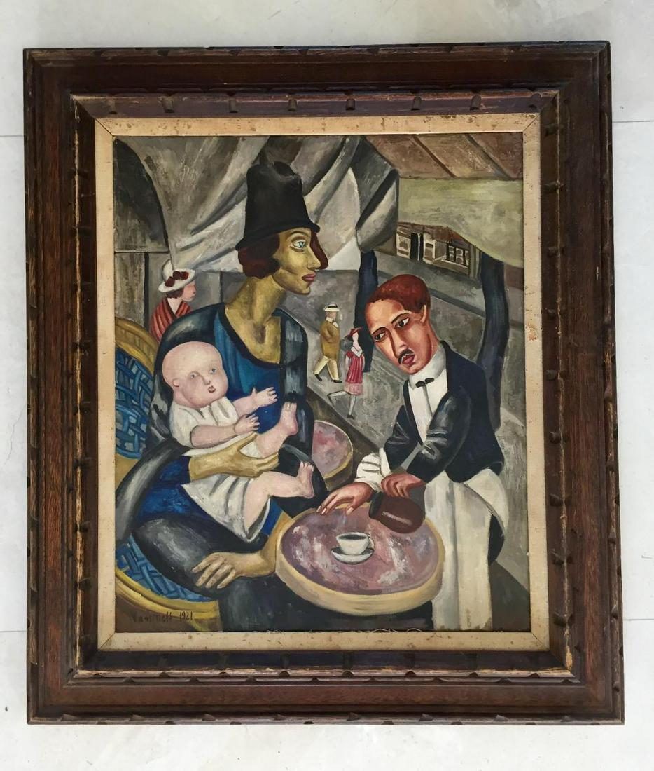 Marie Vassilieff 1921 Oil on Canvas Russian Painting: Shipping in USA $ 120 (Attributed) Mariya Ivanovna Vassilieva, better known as Marie Vassilieff, was a Russian Empire painter. She moved to Paris at the age of twenty-three and became an integral part