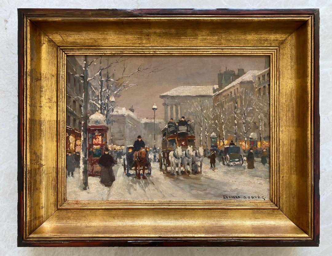 Edouard Cortes Oil on Canvas Paris Old Painting: Art: 18" x 13" Frame: 23.5" x 18.5" We do not have COA. Shipping in USA $ 120 Edouard LÃ©on CortÃ¨s was a French post-impressionist artist of French and Spanish ancestry. He is known as "Le PoÃ¨
