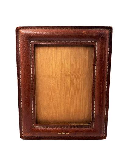 Hermes Leather Picture Frame 10" x 7" France (1 of 4)