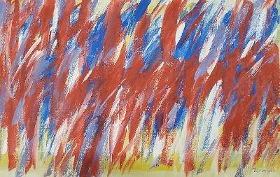 Jack Tworkov (No COA) Acrylic on Canvas 13" x 21": Frame: 22" x 30" We do no have COA - Shipping in USA $ 130 Yakov Tworkov, more commonly known as Jack Tworkov, was born in Biała Podlaska on the border between Poland and the Russian Empire. Beca