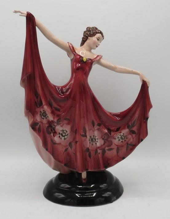 Keramos - Goldscheider Porcelain Figure of Dancer (1 of 4)