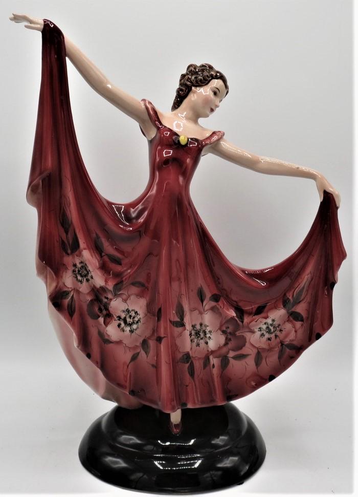 Keramos - Goldscheider Porcelain Figure of Dancer (1 of 4)