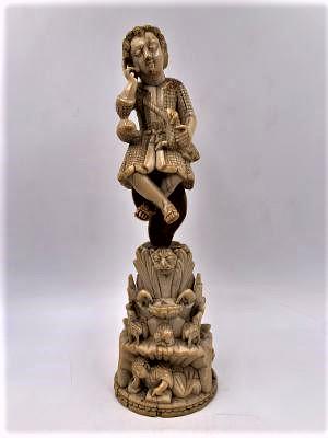 Antique Goa Sculpture 17 Century H: 8" Portugal (1 of 10)