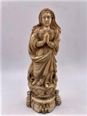 Antique Goa Sculpture 17 Century H: 6.8" Portugal (1 of 9)