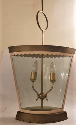 Art Deco Lantern - Gio Ponti Style H: 25" W: 14" D: 6" (1 of 7)