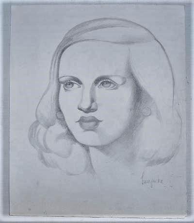 Tamara de Lempicka Pencil on Paper 16" x 12" No COA: Unframed Shipping in USA $ 20 Tamara Åempicka, better known as Tamara de Lempicka, was a Polish painter who spent her working life in France and the United States. She is best known for her polished