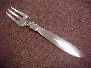 Georg Jensen Sterling Silver Fish Fork Cactus (1 of 1)