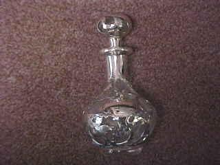 Sterling Silver Overlay Perfume Bottle. (1 of 1)