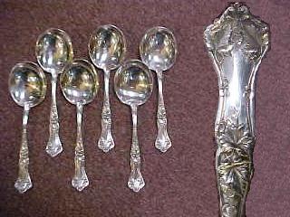 Sterling Silver Bouillon Spoons, Set of 6. (1 of 1)