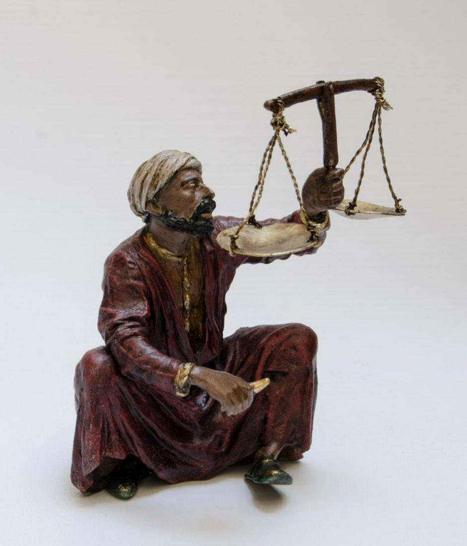 Franz Bergman Orientalist Vienna Bronze H: 5" Austria: Restored Patina - Shipping in USA $ 25. Franz Xaver Bergmann was the owner of a Viennese foundry who produced numerous patinated and cold-painted bronze Oriental, erotic and animal figures, the latter