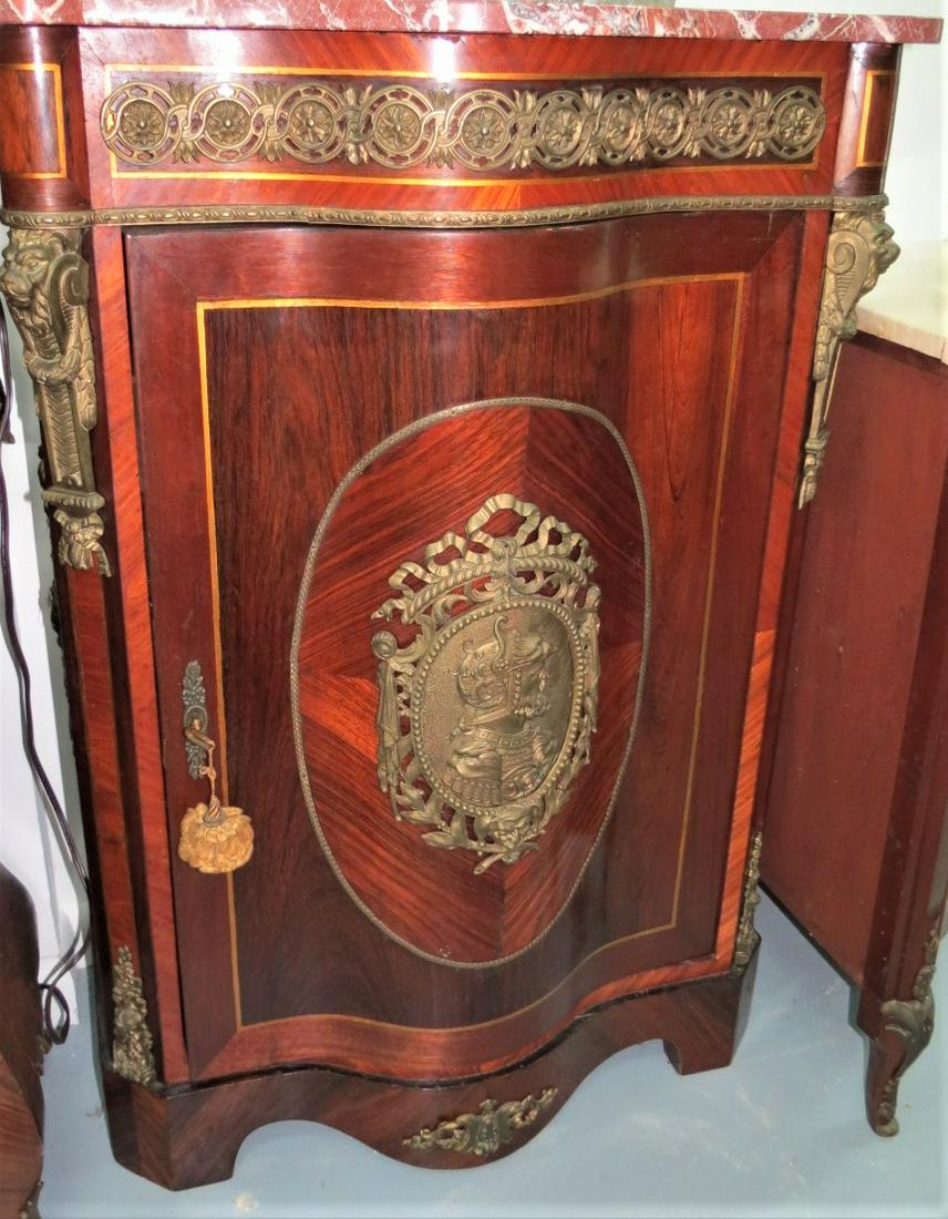 Credenza w/ Marble top Empire Style w/ Key H: 42": Shipping in USA $ 250