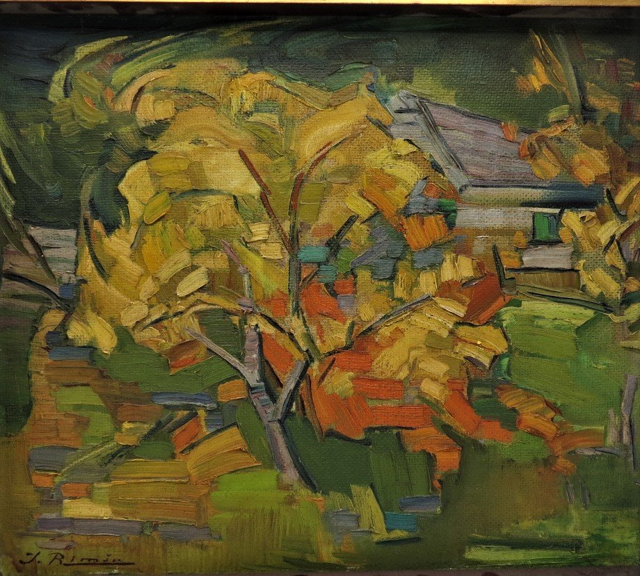 Juan Rimsa Oil on Canvas w/ Provenance 14" x 17.5": Oil on Canvas affix on Board -Provenance Estate of Argentinian Collector - Shipping in USA $ 100 - Juan Rimsa (Kaunas, Lithuania, 1903-Santa Monica, California, 1978) was teacher of teachers. With him