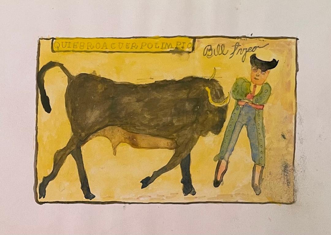 Bill Taylor Watercolor on Paper 3.5" x 5.5"  No COA (1 of 2)