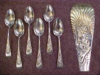 Sterling Silver Teaspoons, Set of 6 (1 of 1)