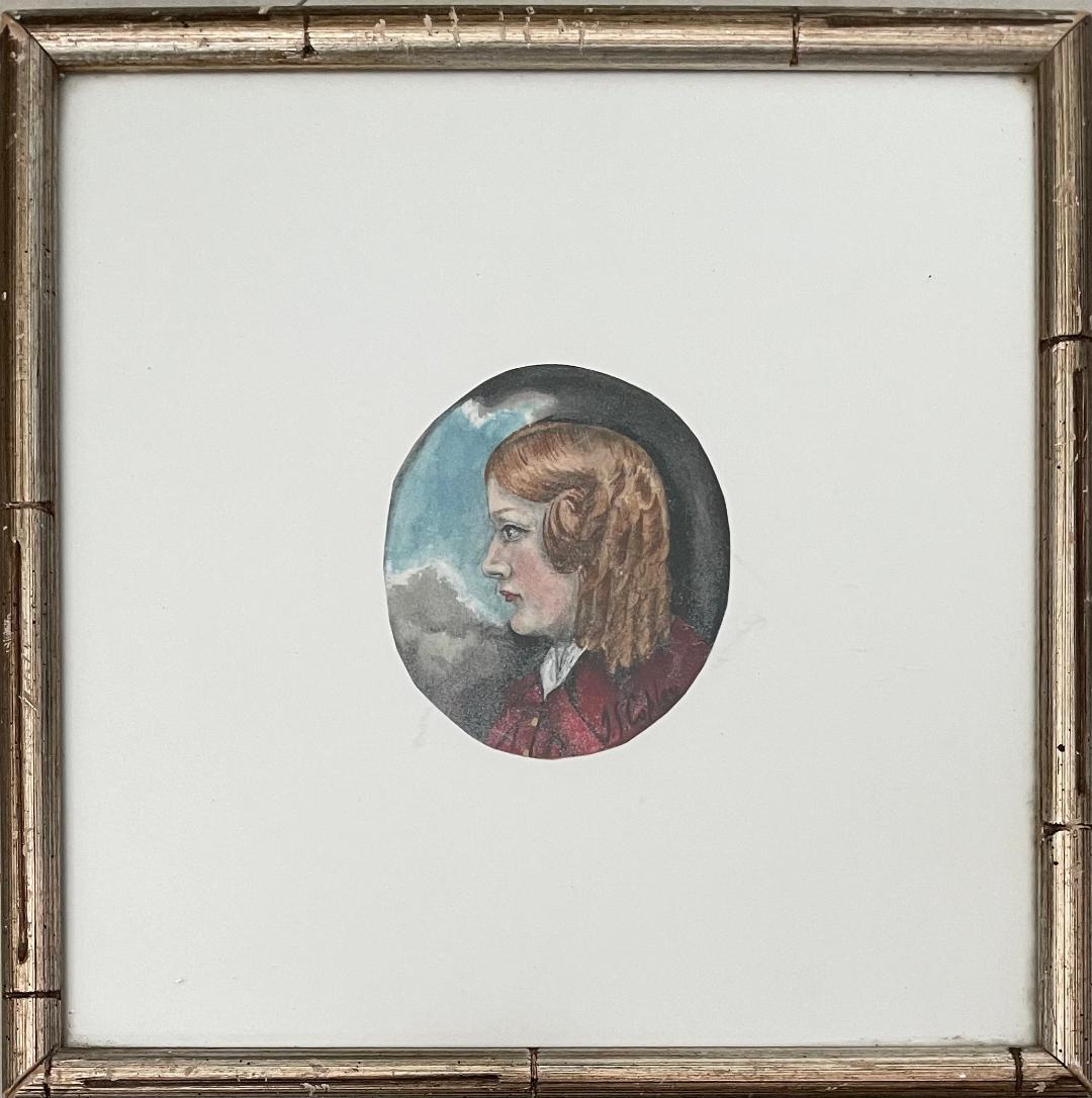 Jhon Copley Watercolor on Paper 3.5" x 3" No COA: Frame: 9" x 9" Shipping in USA $ 35. John Singleton Copley RA was an Anglo-American painter, active in both colonial America and England. He was probably born in Boston, Massachusetts, to Richard and