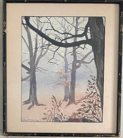 Alice Ravenel Huger Smith Gouache on Paper: No COA 13.5" x 10.5" Shipping in USA $ 60.Alice Ravenel Huger Smith was an American painter and printmaker. She was one of the leading figures in the so-called Charleston Renaissance, along with Eliza