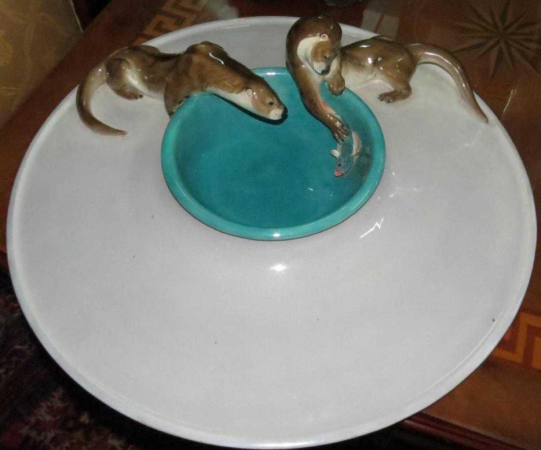 Lenci Porcelain Plate by Felice Tosalli H:3" Diam: 27" (1 of 3)