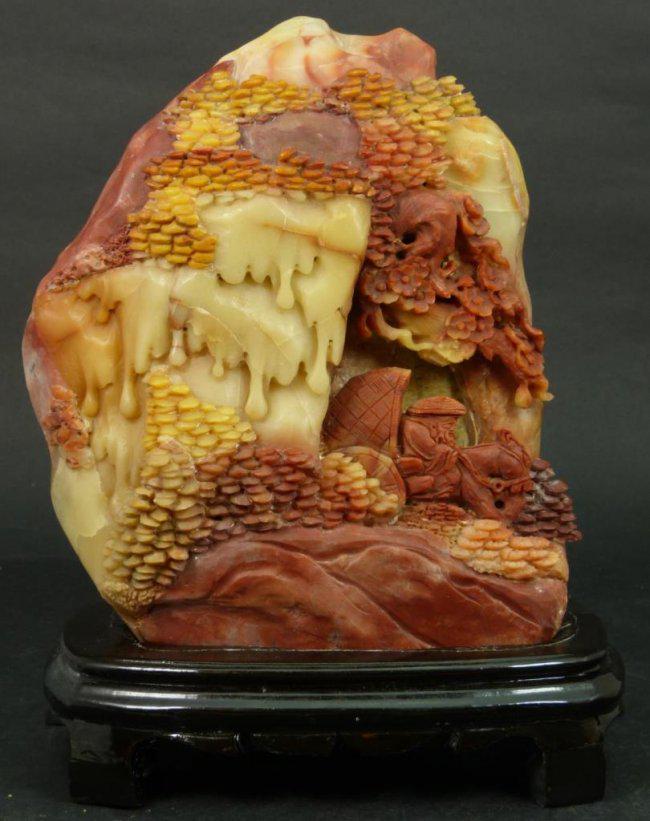 Shoushan Stone Mountain H: 8" W: 7" D: 4" (1 of 5)