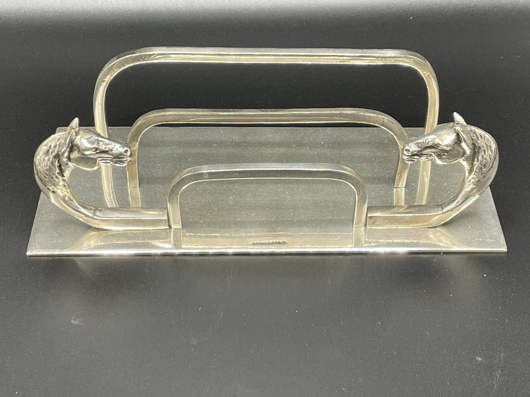 Hermes Paris Desk Letter Holder 8" x 3.7" France (1 of 3)