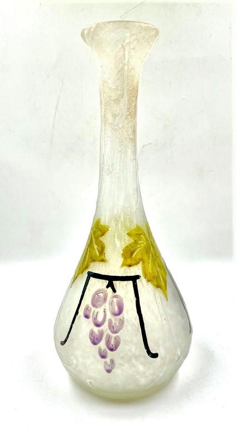 Legras Art Glass Vase H: 9" France: Shipping in USA $ 35. Legras. Auguste Legras, an already experienced glass maker, took over the St Denis glassworks in 1864. Legras produced a massive amount of glass in many commercial types and styl