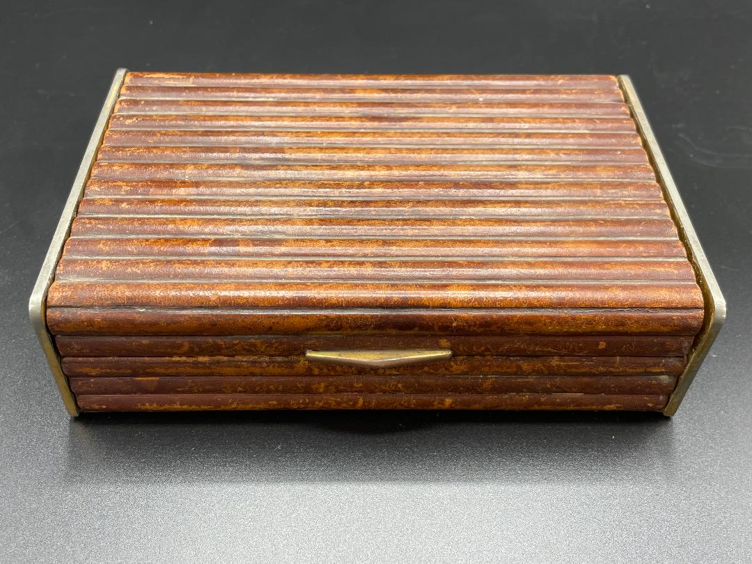 Hermes Paris Leather Box 7.6" x 4.7" France (1 of 4)