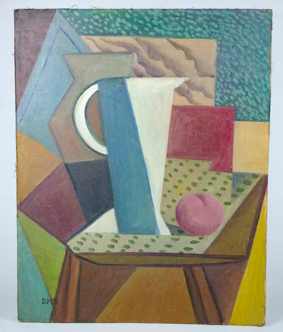 Diego Rivera  Oil on Canvas - Attrib Cubist Style (No (1 of 3)