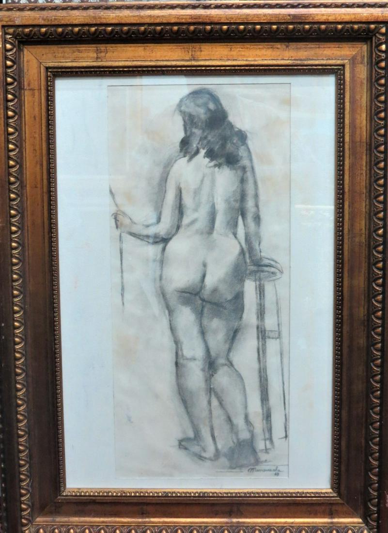 Vicente Manansala Charcoal on Paper 24" x 11" (1 of 4)